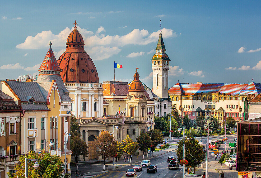 Romania, Targu Mures City, , Down town skyline.