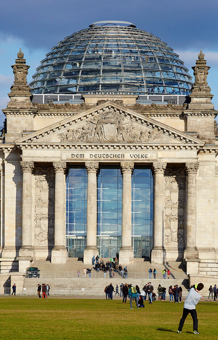 Reichstag building, Berlin, Germany.