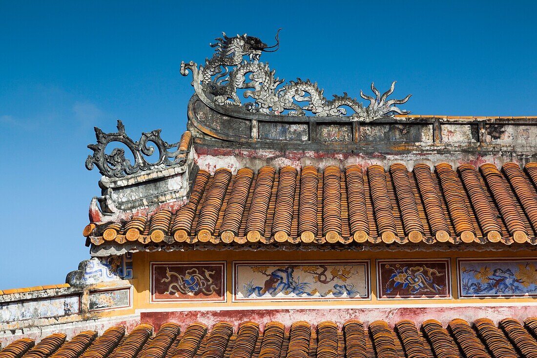 Vietnam, Hue, Hue Imperial City, To Mieu Temple Complex, exterior.