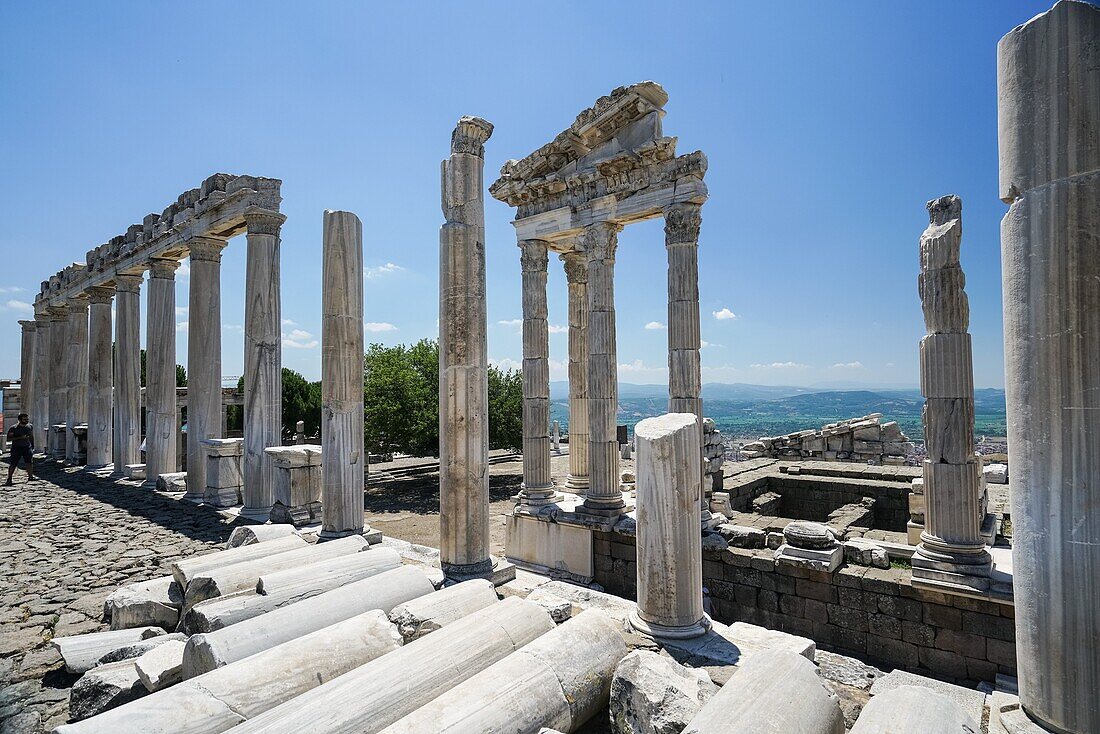 Pergamon Trajaneum. Ancient Greece. Asia Minor. Truthahn