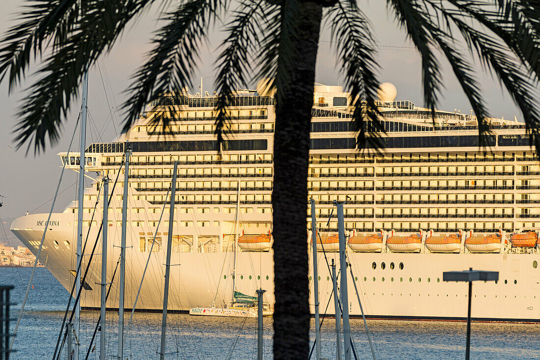 Crucero en el puerto de Palma, Mallorca, Balearische Inseln, Spanien