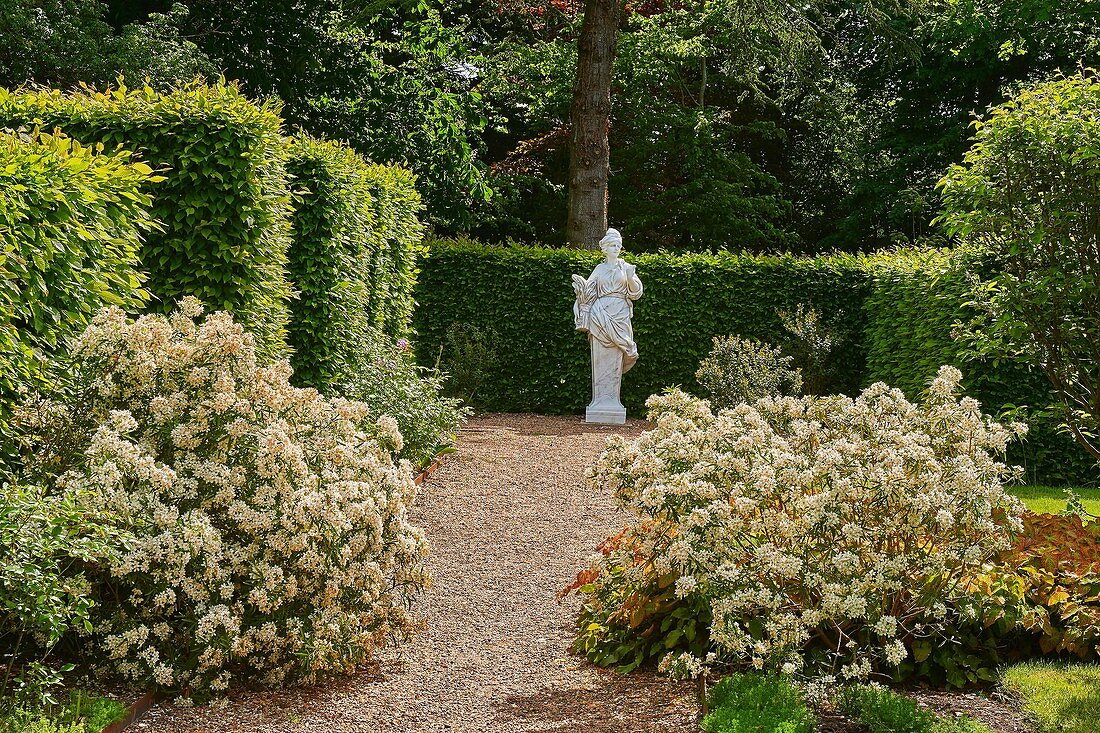 Cheverny, Castle and Gardens, Chateau de Cheverny, Cheverny Castle, Loire et Cher, Pays de la Loire, Loire Valley, UNESCO World Heritage Site, France.