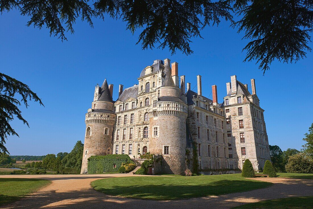 Brissac Castle, Brissac-Quince, Angers District, Maine-et-Loire department, Pays de la Loire, Loire Valley, UNESCO World Heritage Site, France, Europe.
