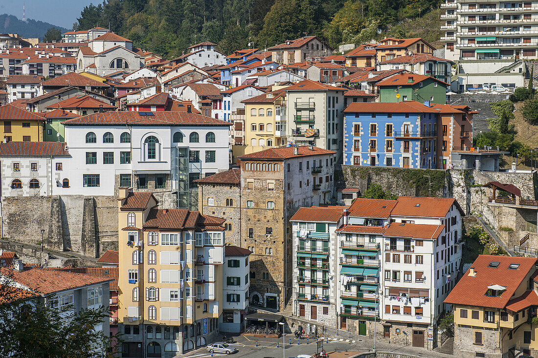 View of Mutriku, País Vasco (Basque Country), Spain