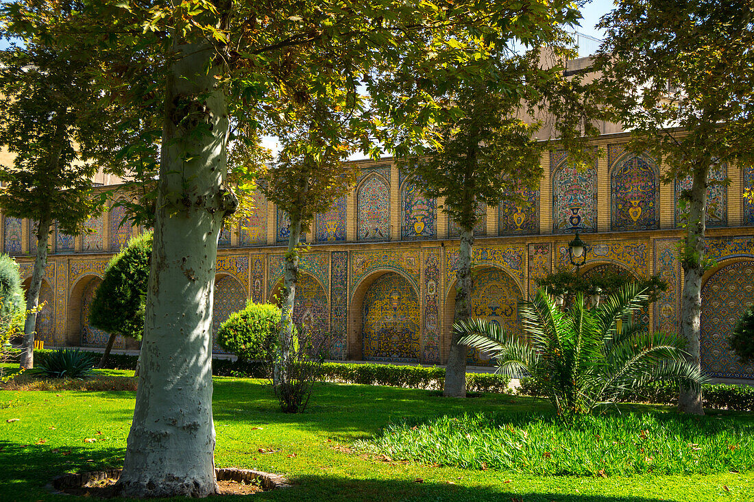 Gärten des Golestan Palastes, UNESCO Weltkulturerbe, Teheran, Iran, Mittlerer Osten