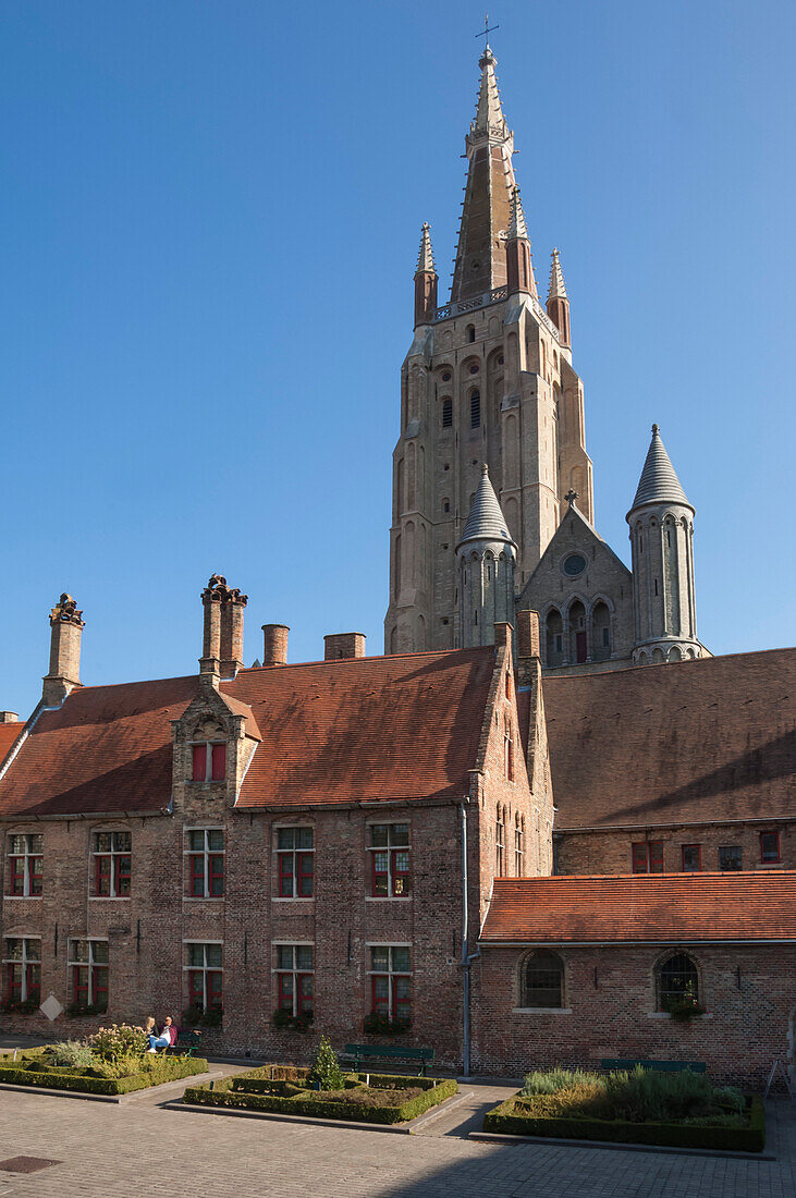 Kirche Unserer Lieben Frau und Bezirk, Brügge, UNESCO Weltkulturerbe, Belgien, Europa