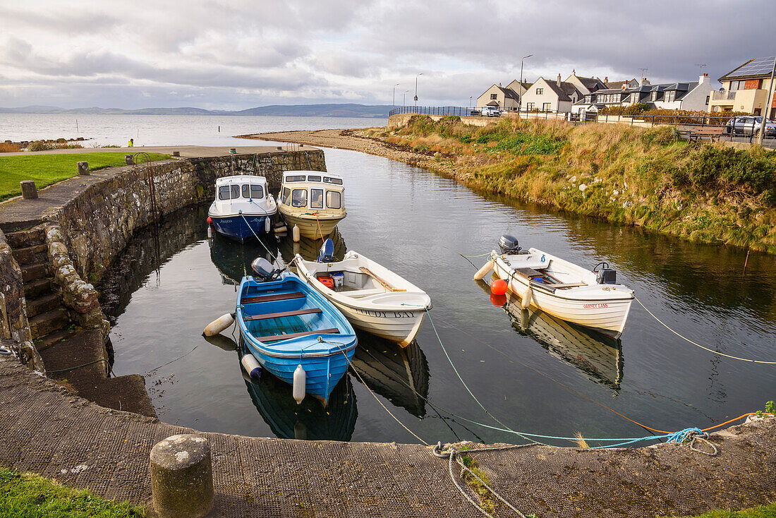 Blackwaterfoot Hafen, Isle of Arran, North Ayrshire, Schottland, Großbritannien, Europa
