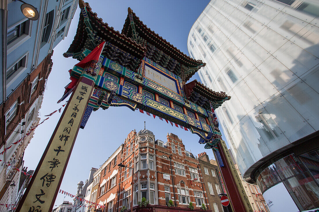 Chinatown on Wardour Street, London, England, United Kingdom, Europe