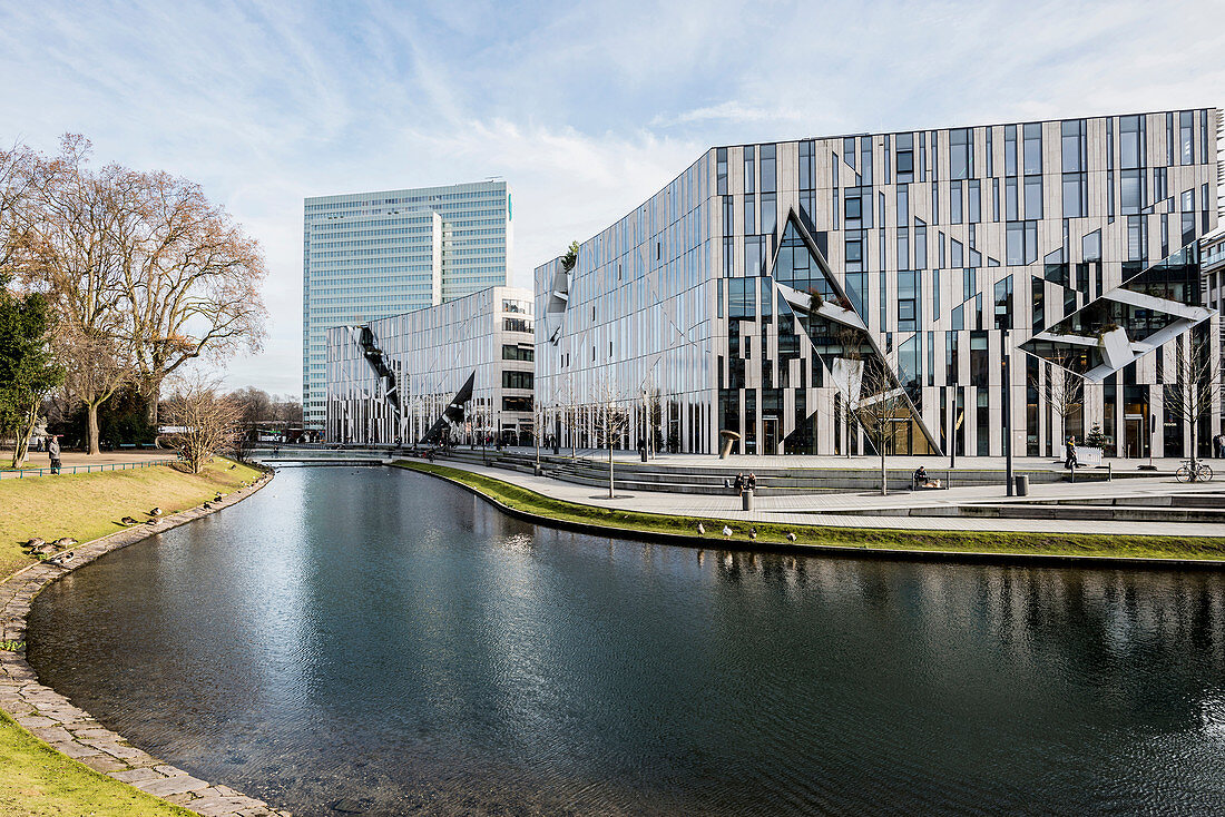 Office building, architect Daniel Libeskind, Kö-Bogen, Düsseldorf, North Rhine-Westphalia, Germany