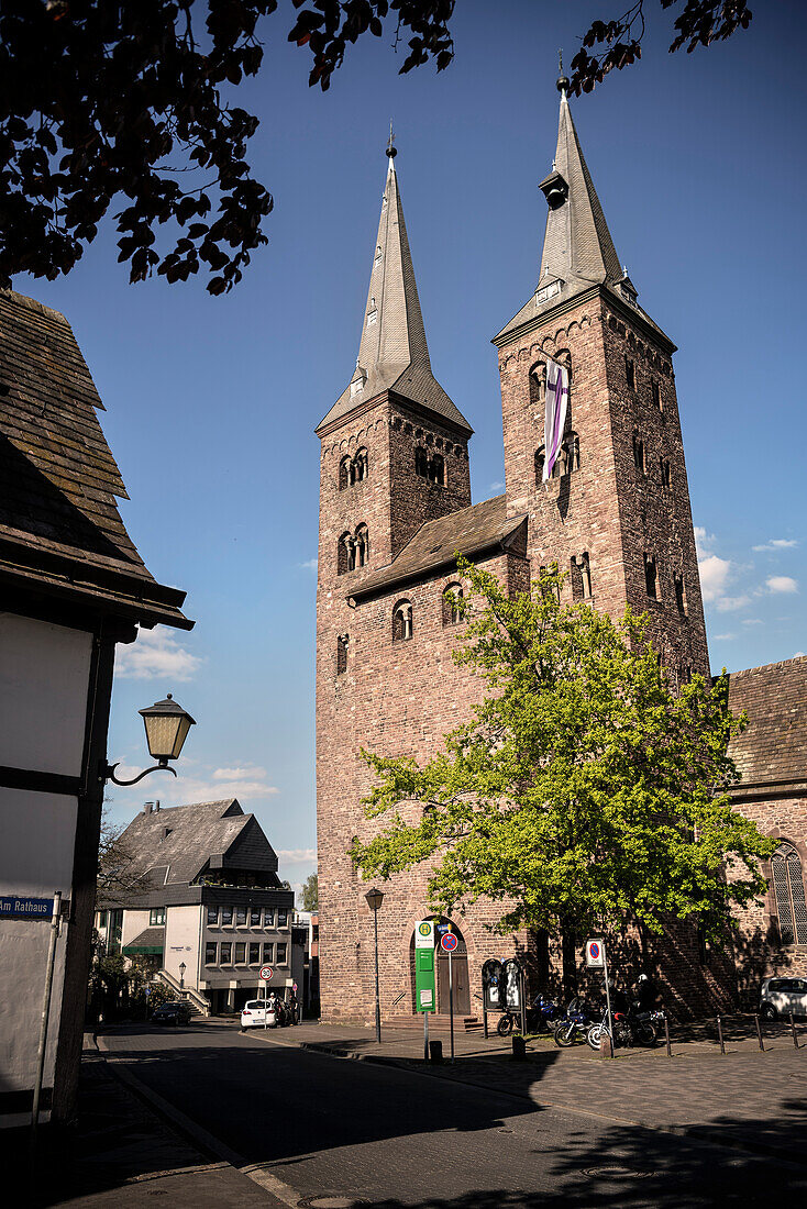 the protestant church of Sankt Kiliani, Hoexter, North Rhine-Westphalia, Germany