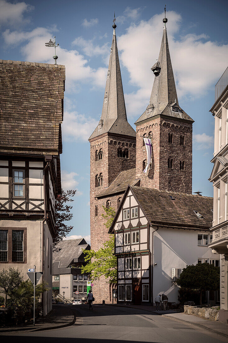 the protestant church of Sankt Kiliani, Hoexter, North Rhine-Westphalia, Germany