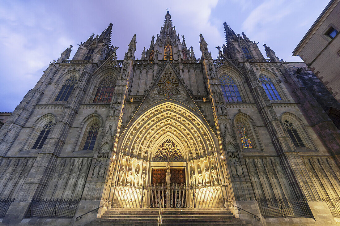 Die gotische Kathedrale ibarri Gotic, Barcelona, Spanien