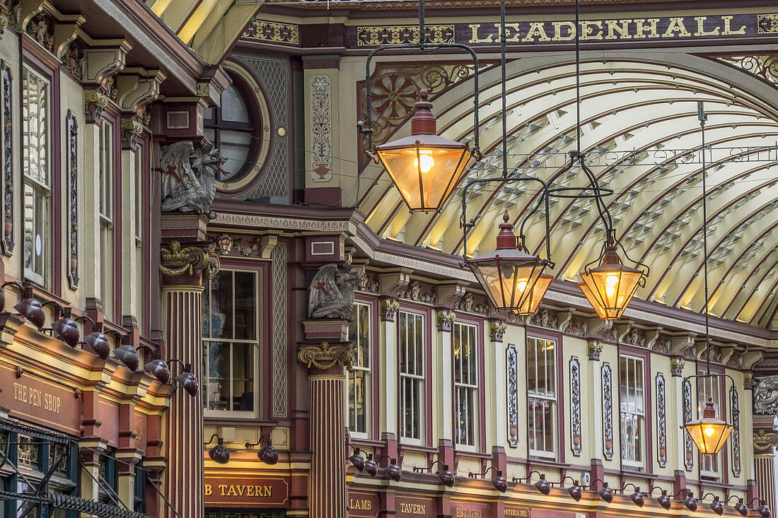 Innenaufnahme Leadenhall Market,  London , UK