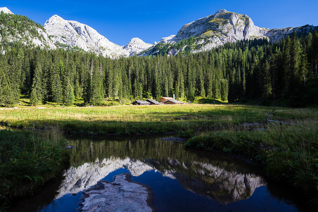 Wasseralm, Alpine Club hut in Berchtesgaden National Park, Berchtesgadener Land, Bavaria, Germany, Europe