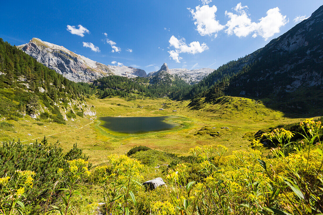 Funtensee, Steinernes Meer, Berchtesgaden National Park, Berchtesgadener Land, Bavaria, Germany, Europe