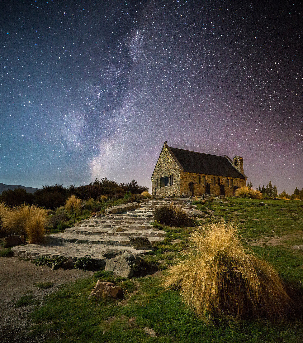 Church at Lake Tekapo, Canterbury, South Island, New Zealand, Oceania
