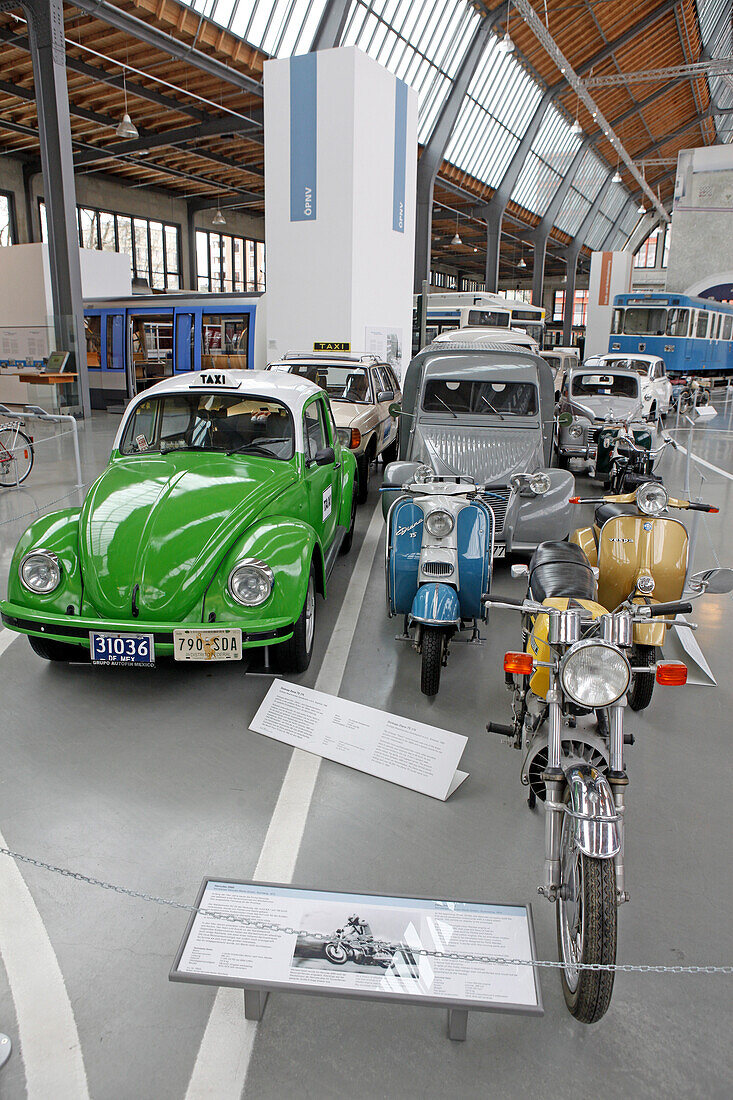 Ausstellung im Verkehrsmuseum München, Schwanthalerhöhe, München, Oberbayern, Bayern, Deutschland