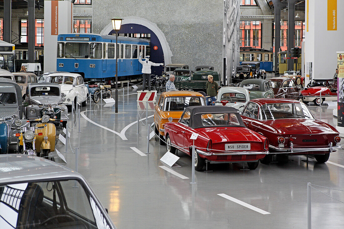 Ausstellung im Verkehrsmuseum München, Schwanthalerhöhe, München, Oberbayern, Bayern, Deutschland