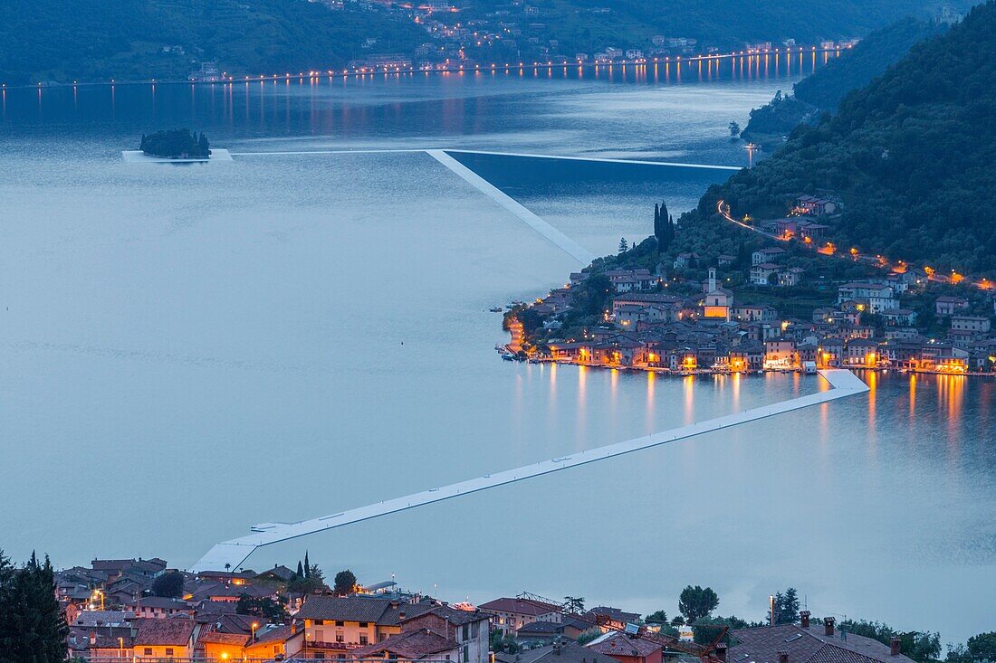 The Floating Piers in Iseo Lake - Italy, Europe.