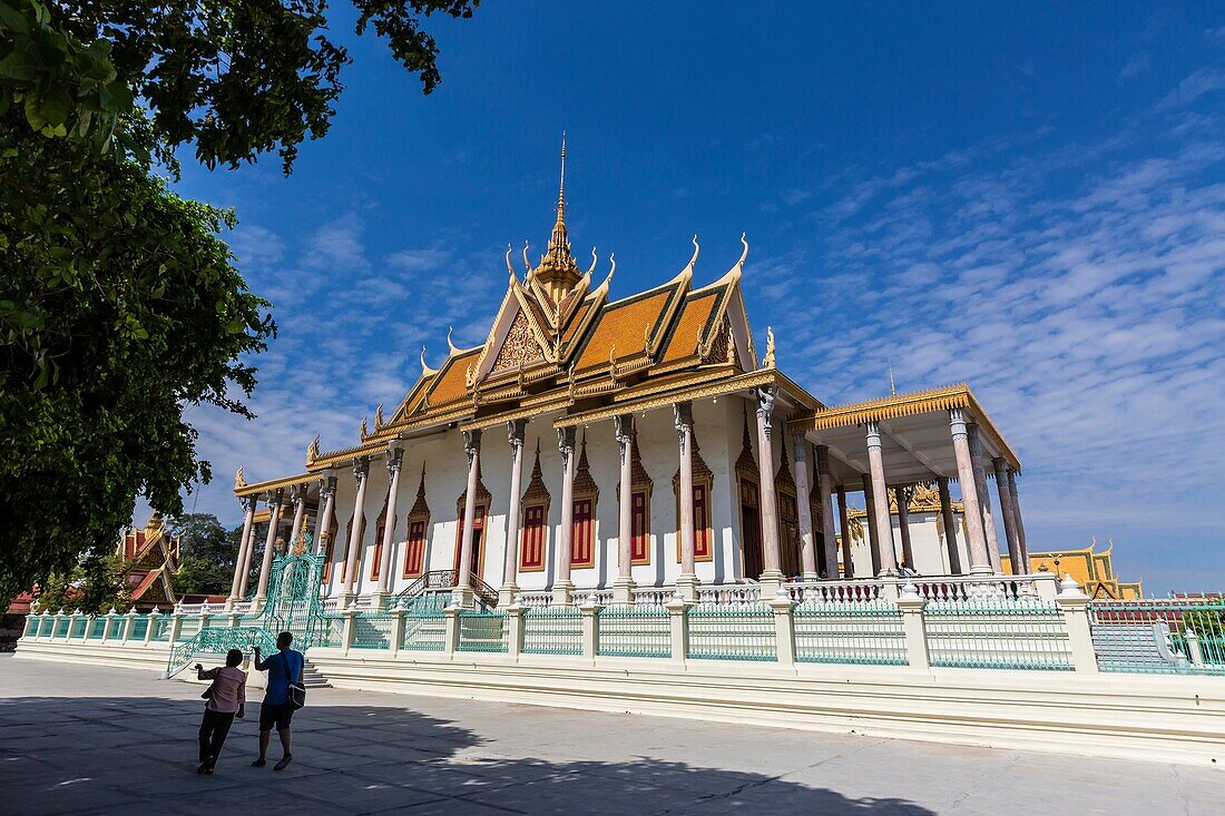 The Silver Pagoda, Wat Preah Keo, in the capital city of Phnom Penh, Cambodia.