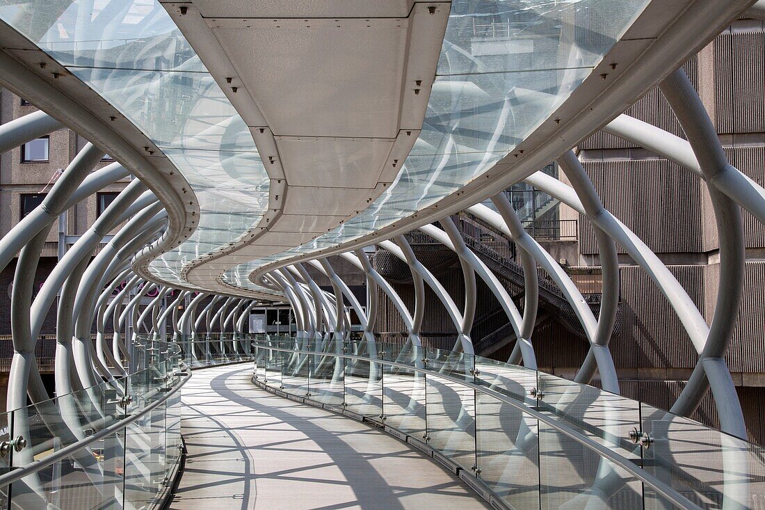 St James Shopping Centre Bridge, Edinburgh, Scotland.