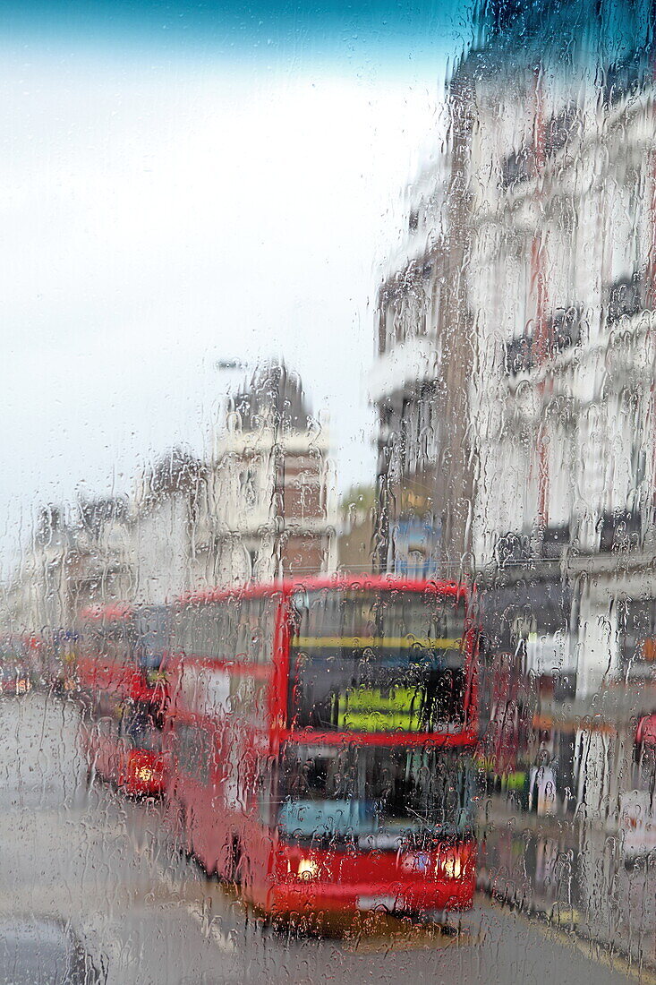 Doppeldeckerbus in Paddington, London, England