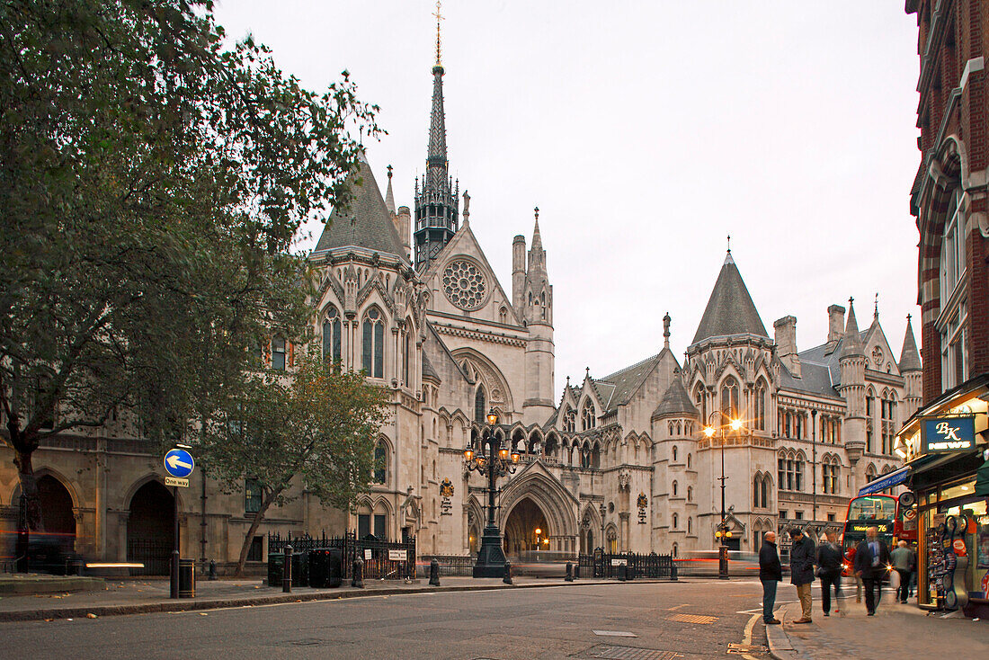 Royal Courts of Justice, Strand, City of London, Great Britain