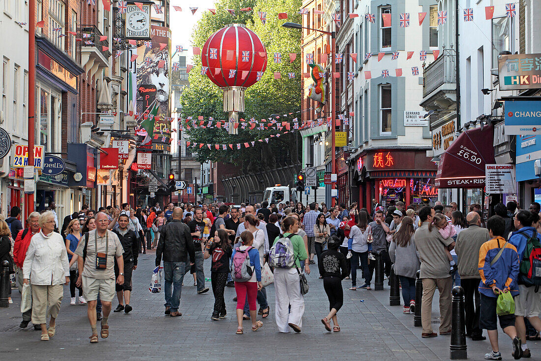 Gerrard Place, Chinatown, Soho, London, Great Britain