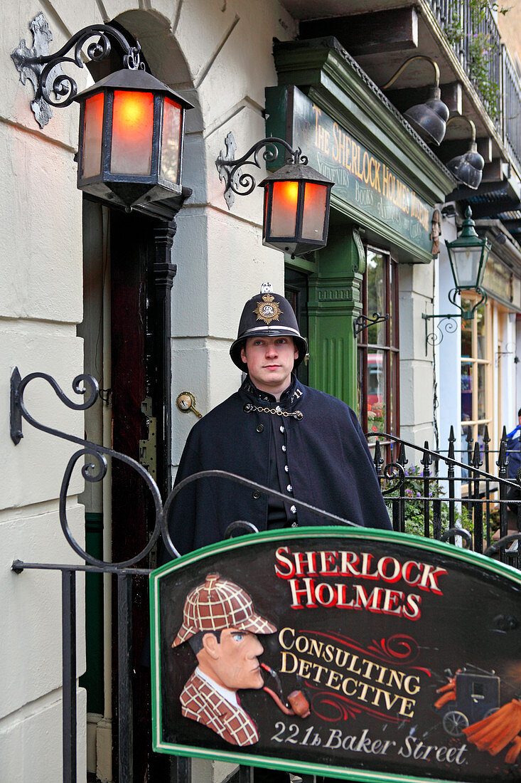 Sherlock Holmes Museum, Baker Street, Marylebone, London, Great Britain