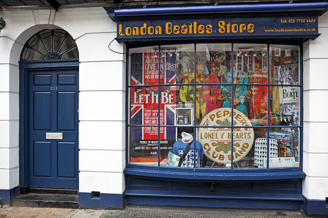London Beatles Store, Abbey Road, Marylebone, London, England