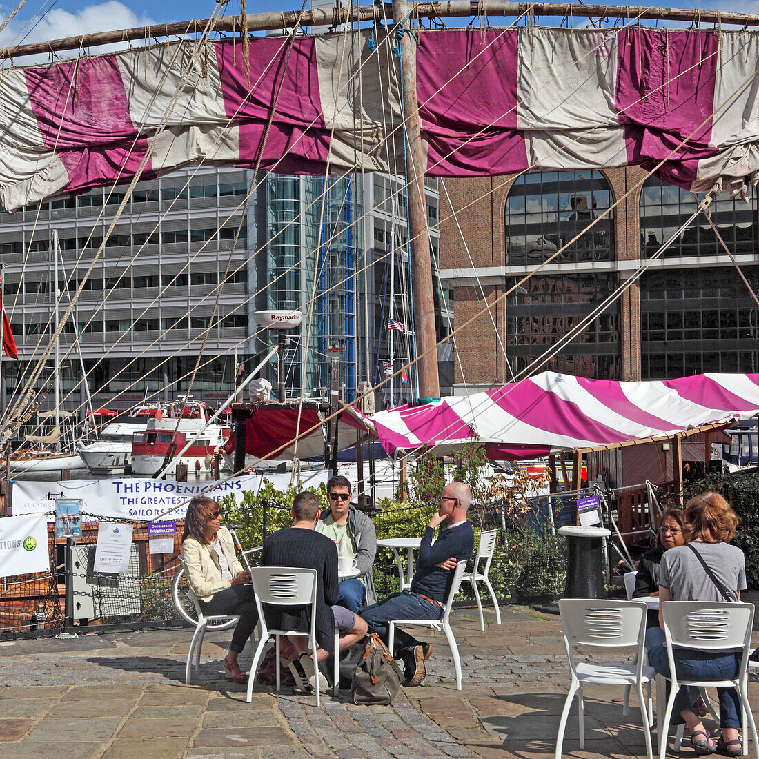 St. Katherine docks, City of London, England