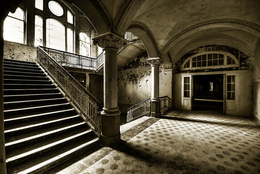 Beelitz Sanatorium, Sanatorium, Hospital, Leaving, Beelitz, Brandenburg, Germany