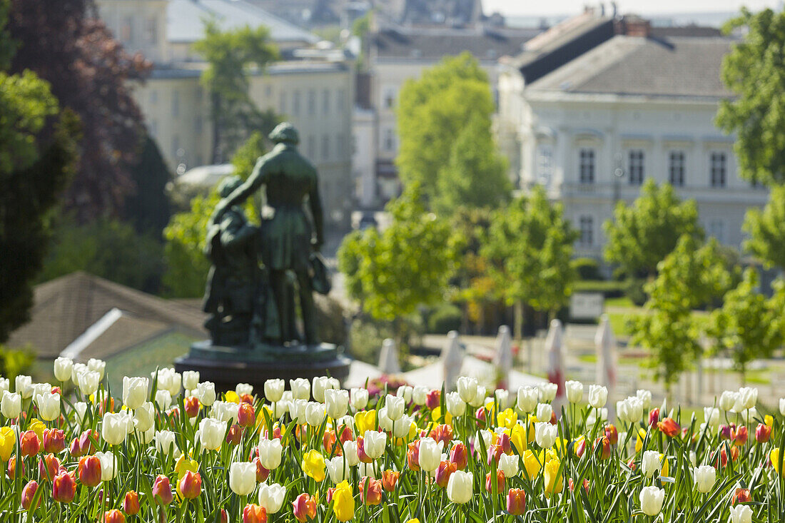 Lanner Strauss Denkmal, Kurpark, Baden bei Wien, Industrieviertel, Niederösterreich, Österreich