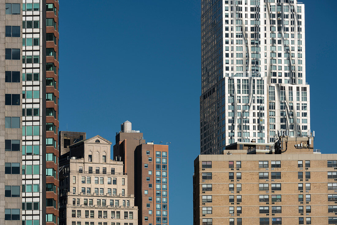 8 Spruce Street skyscraper, Manhatten, New York City, New York, USA