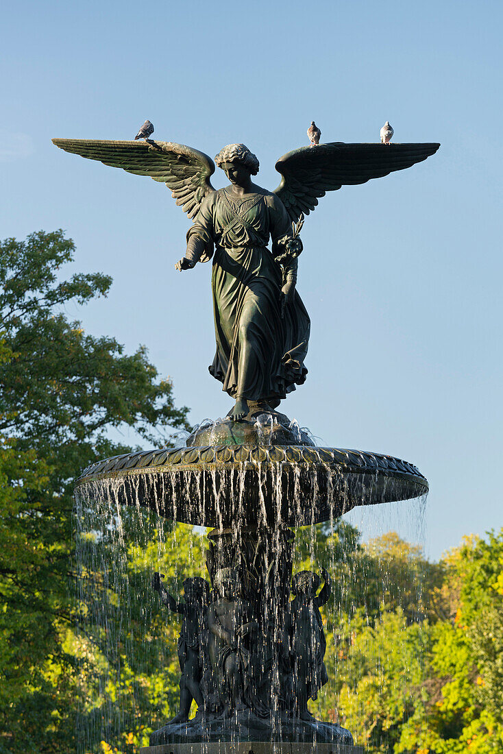 Cherry Hill Fountain, Central Park, Manhattan, New York City, New York, USA