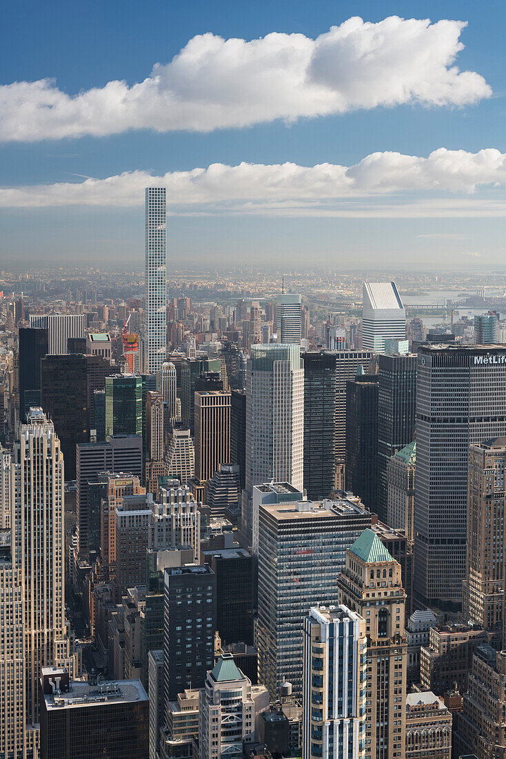 Blick vom Empire State Building Richtung Upper Manhatten, Manhatten, New York City, New York, USA