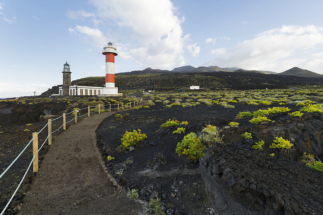 Lighthouse Faro de Fuencaliente, La Palma Island, Canary Islands, Spain