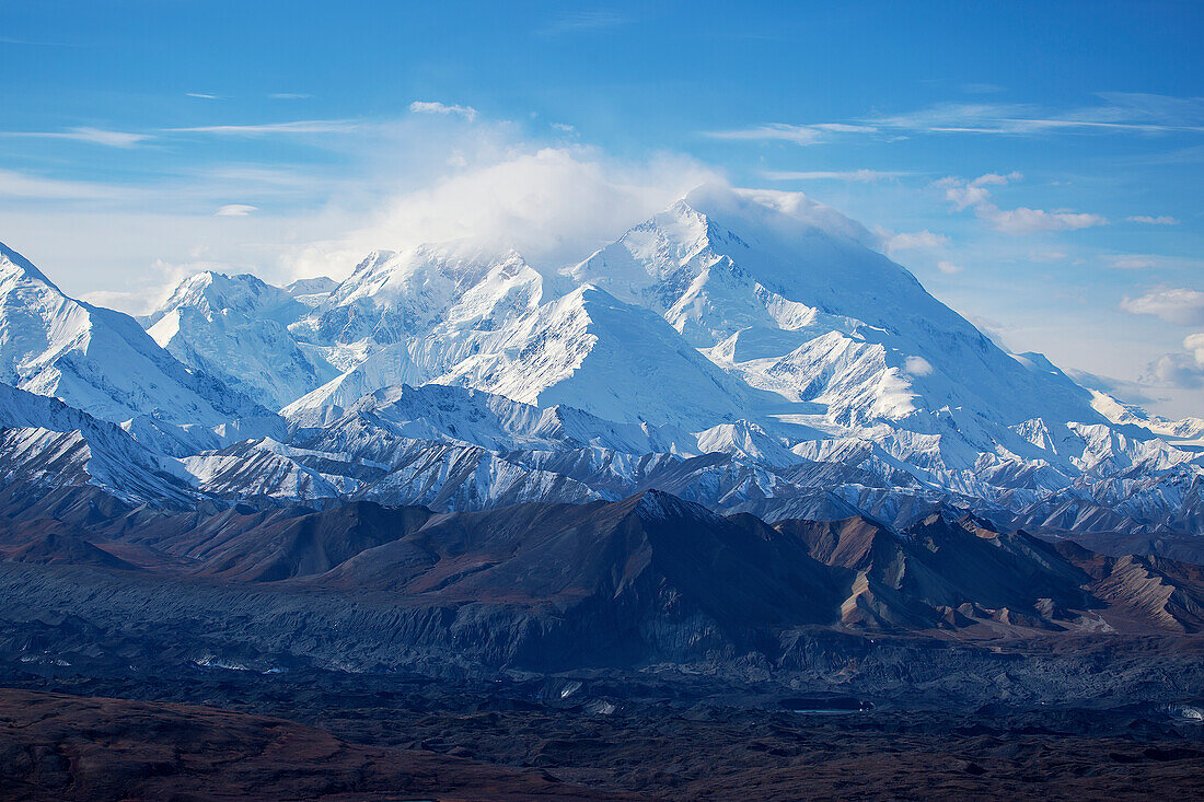 'Denali as seen from Thorofare Ridge above Eielson Visitor Center, Denali National Park; Alaska, United States of America'