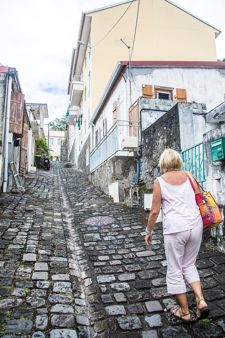 Beautiful surrounding in the town of Saint Pierre in Northern martinique right by the ocean.