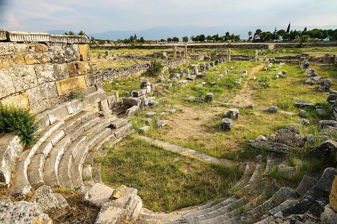 Hierapolis-Basilika Altes Griechenland. Kleinasien. Truthahn.