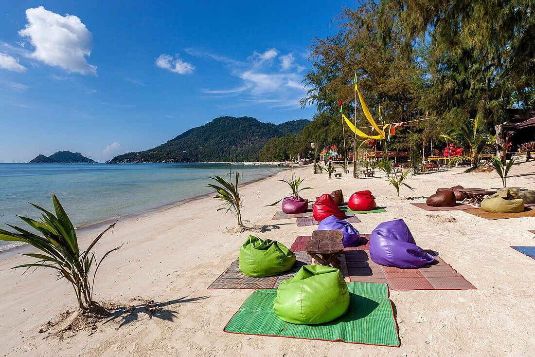 Beach Bar/Cafe, Hat Sairee Beach, Ko Tao, Thailand.