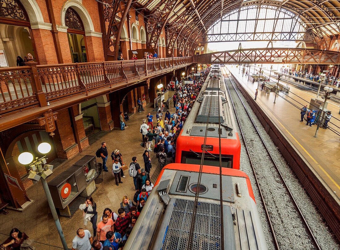 Interior view of the Luz Station, City of Sao Paulo, State of Sao Paulo, Brazil, South America