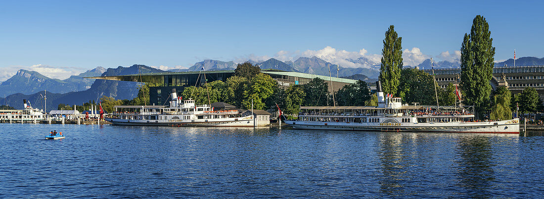 Steamships on the Lake Lucerne, KKL,  Lucerne, Switzerland