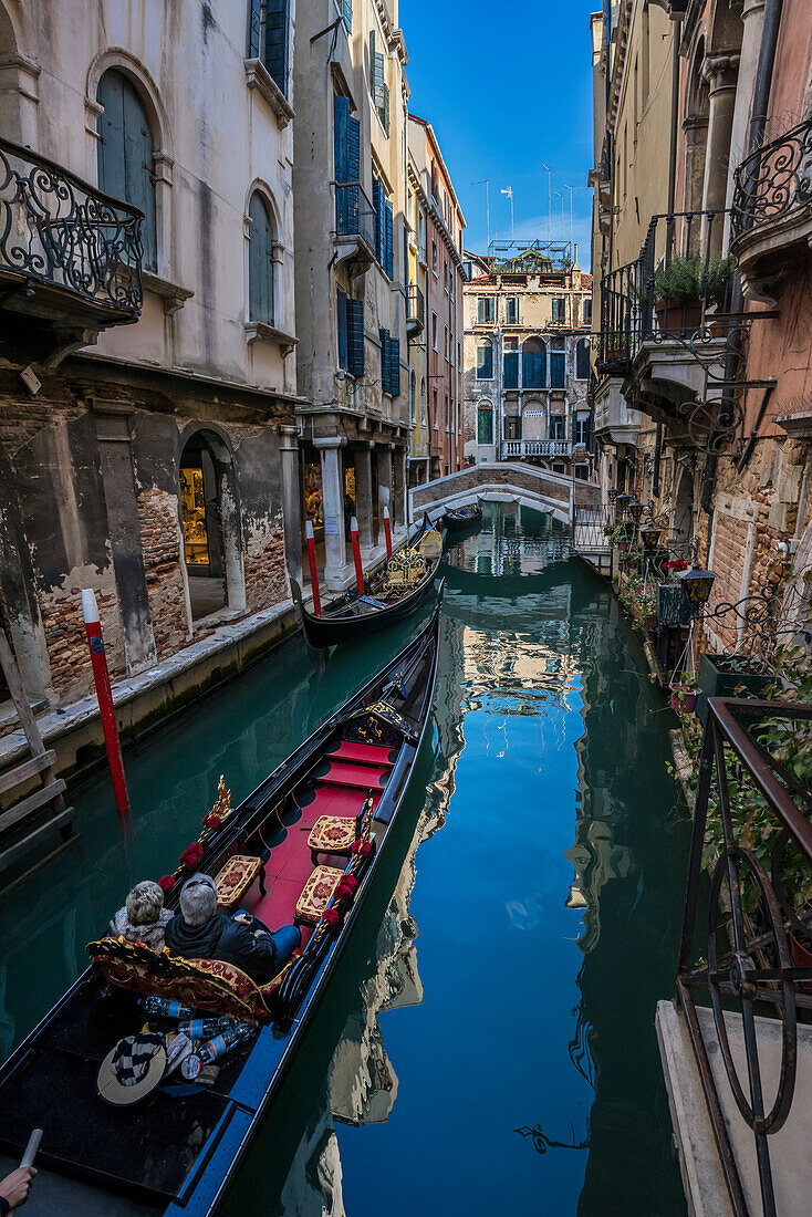 Venice, Veneto, Italy, The iconic gondola in Venice