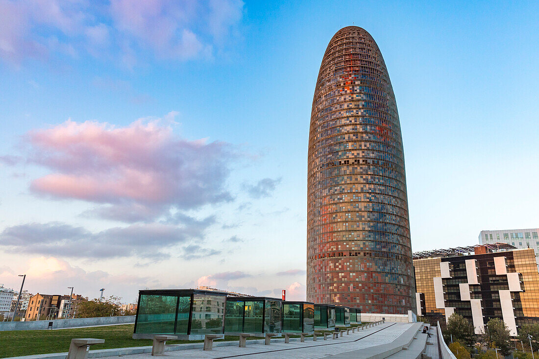 Spain, Catalonia, Barcelona, Agbar tower