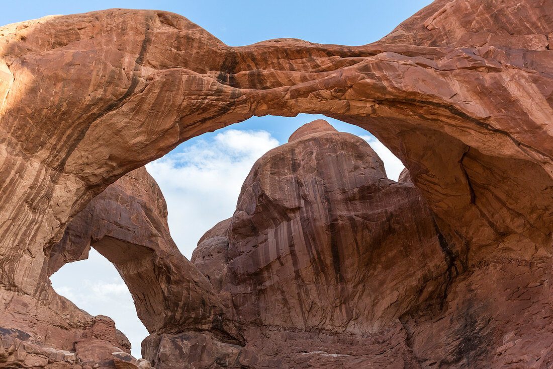 Double Arch, Arches National Park, Moab, Grand County, Utah, USA
