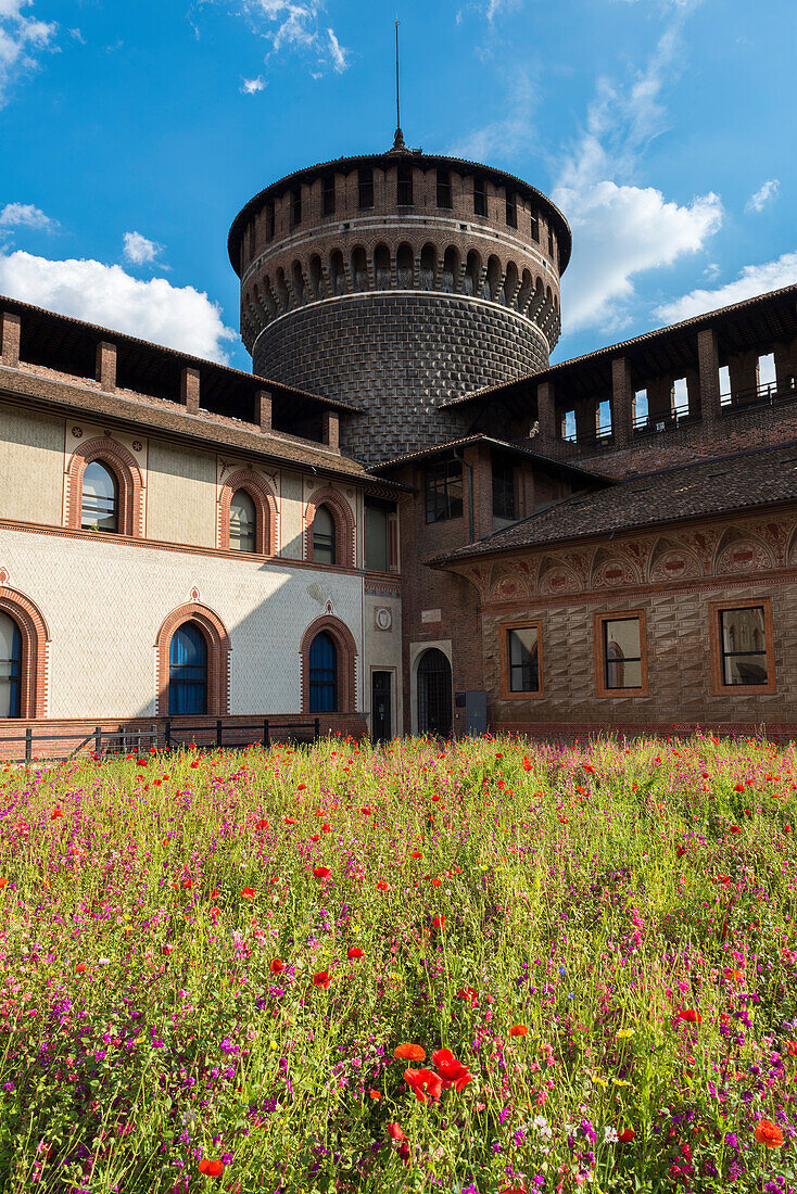 Milan , Lombardy, Italy Sforza Castle