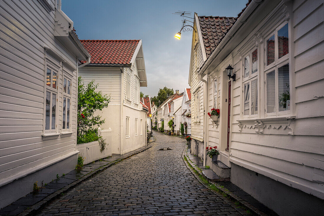 Stavanger city during the evening, Rogaland county, southern Norway