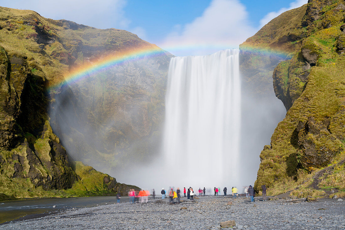 Skogar Waterfall, Skogar, Iceland, Polar Regions