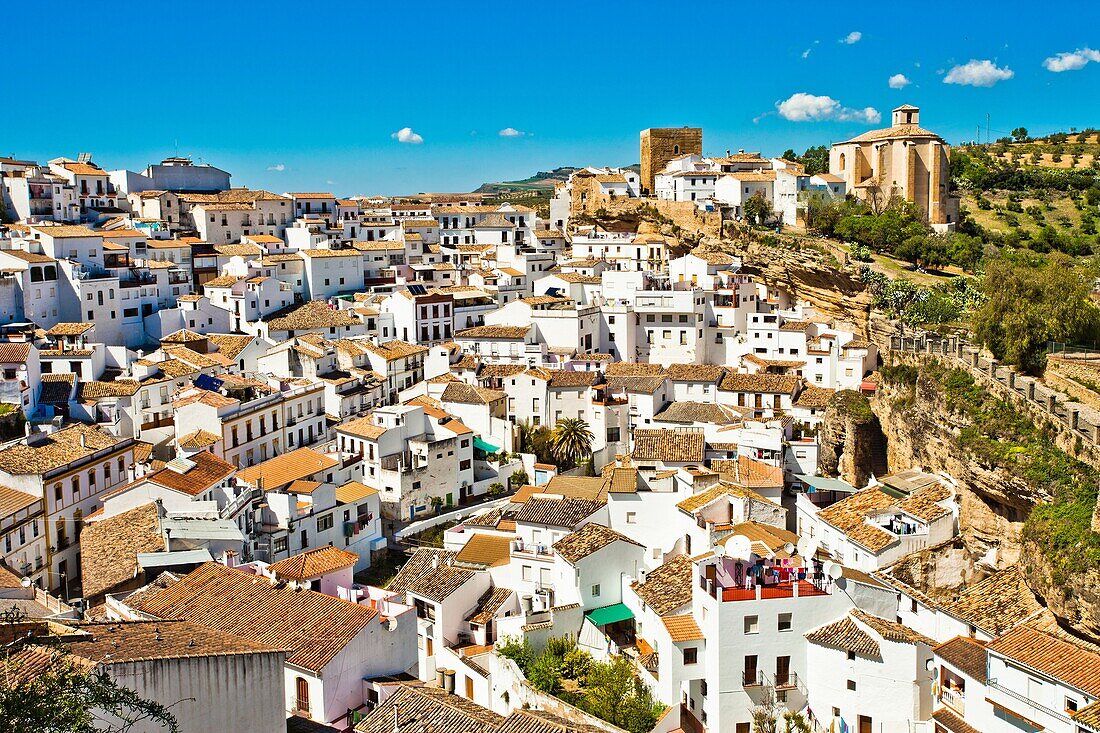 Setenil de las Bodegas, White Towns, Pueblos Blancos, Cadiz province, Andalusia, Spain, Europe.